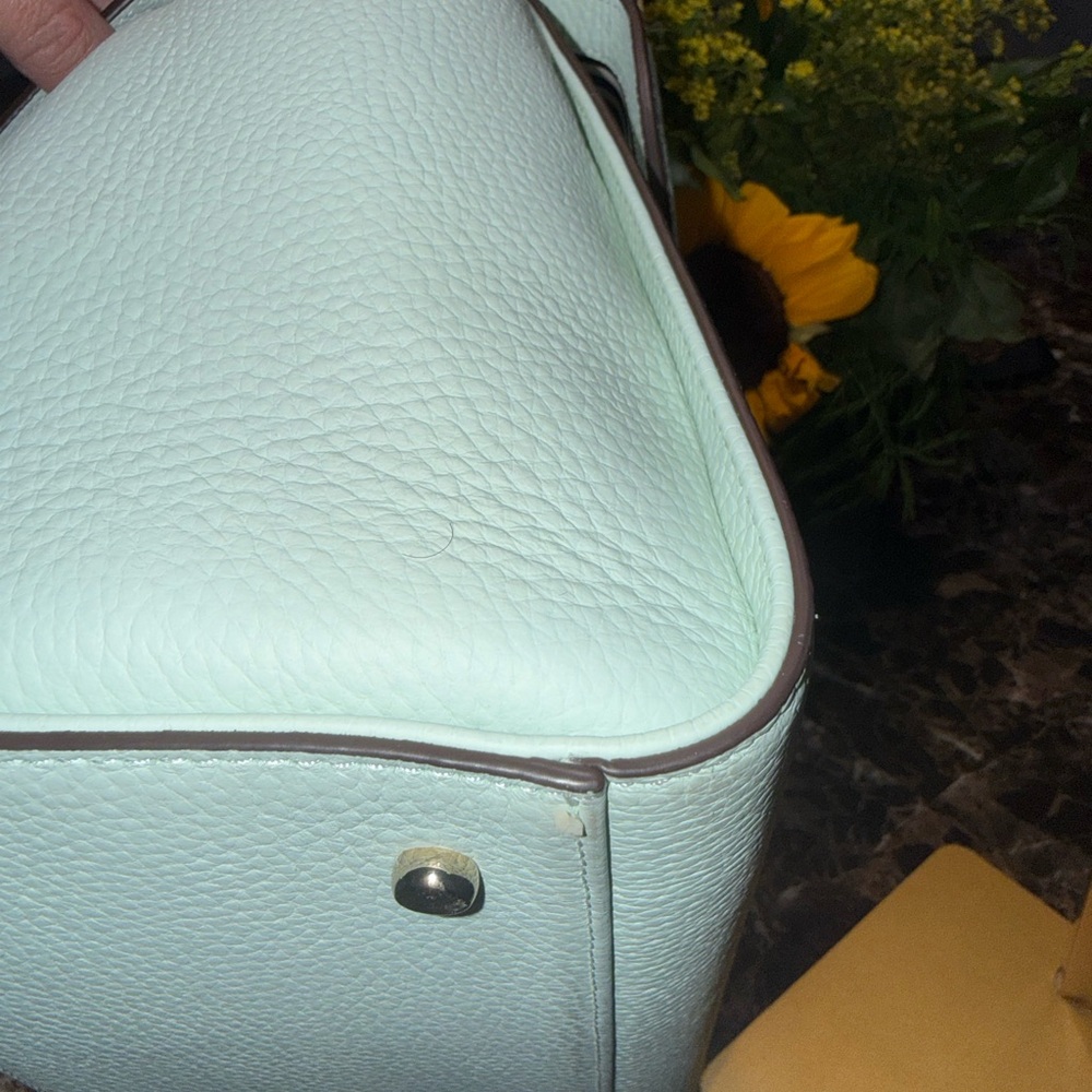 Kate Spade Leewood Place Makayla Satchel in Mint Splash Leather - Picture 9 of 16